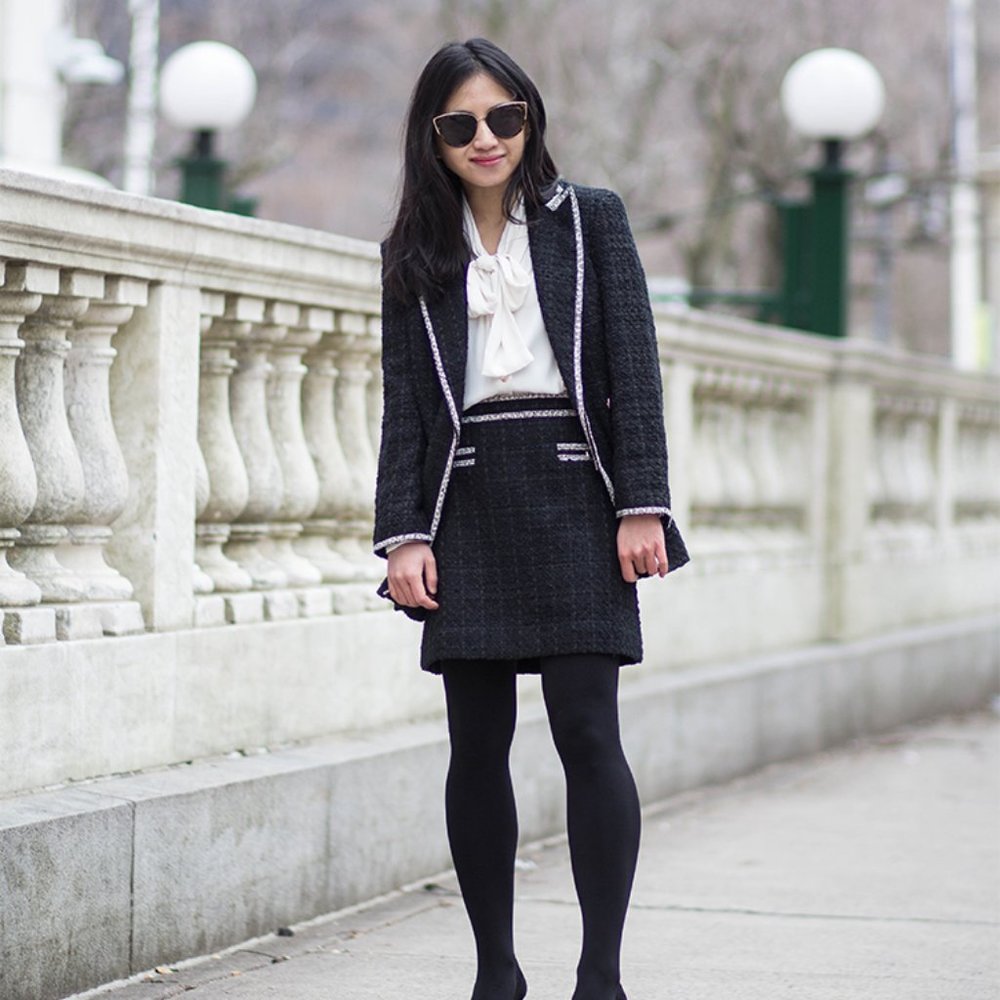Ann Taylor Tweed Mini Skirt with Pockets